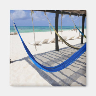Färgrik strandhängmattaCozumel Mexico magnet