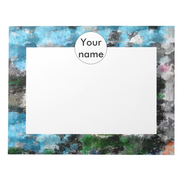 Färgrik struktur anteckningsblock (Framsida)