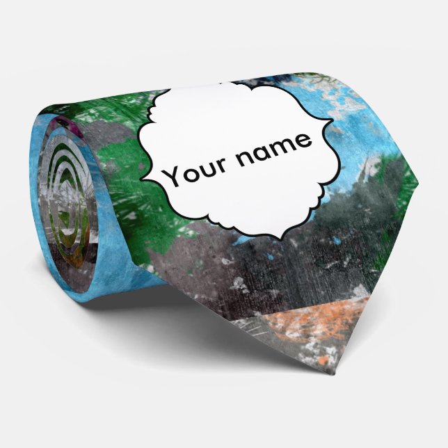 Färgrik struktur slips (Rullad)