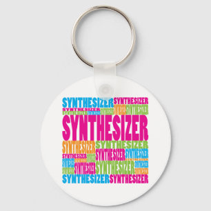 Färgrik synt nyckelring