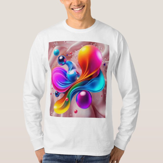 Färgrik  t shirt (Framsida)