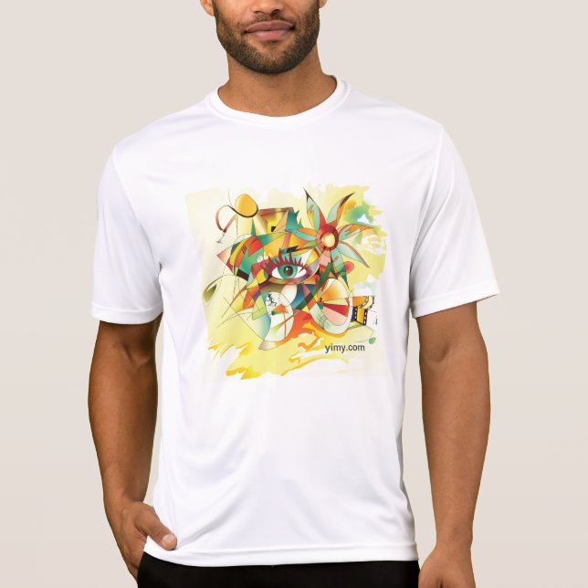 Färgrik T-tröja för ändringar Tee Shirt (Framsida)