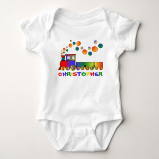 Färgrik tågpersonlig t shirt