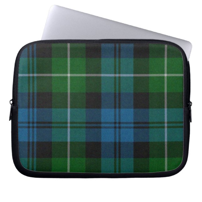 Färgrik Tartan-rutig datorskydd Laptop Sleeve (Framsidan)