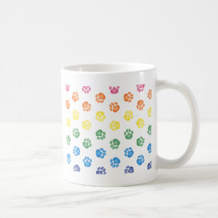 Färgrik tass avtryck kaffemugg