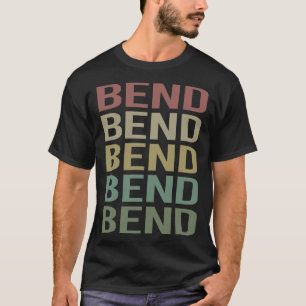 Färgrik Text Böj T Shirt
