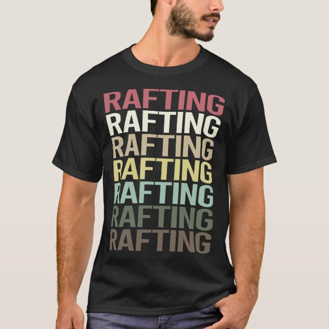 Färgrik text Flodutflykt T Shirt (Framsida)
