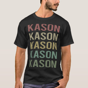 Färgrik textkonst - Kason Namn T Shirt
