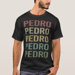 Färgrik textkonst - Pedro Namn T Shirt