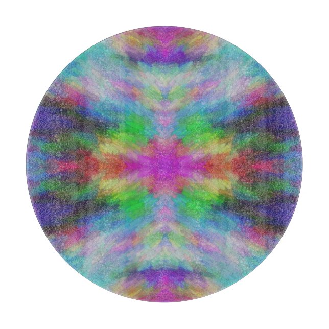 Färgrik Tie Dye stil konst (Framsidan)