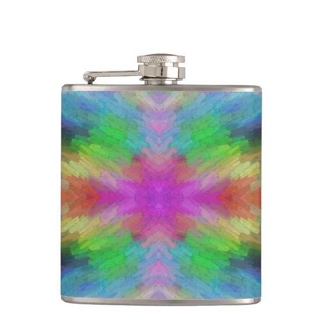 Färgrik Tie Dye stilkonst Fickplunta (Framsidan)
