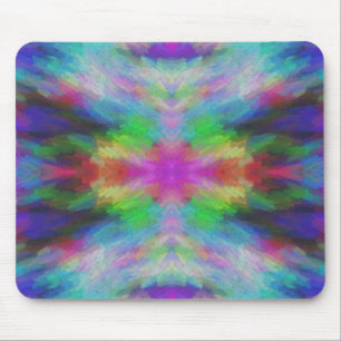 Färgrik Tie Dye stilkonst Musmatta