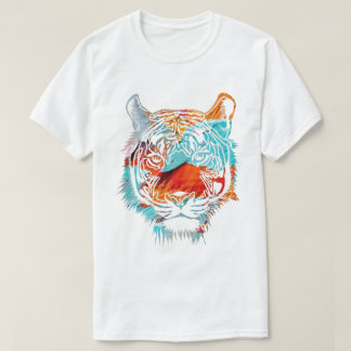 Färgrik tiger t shirt