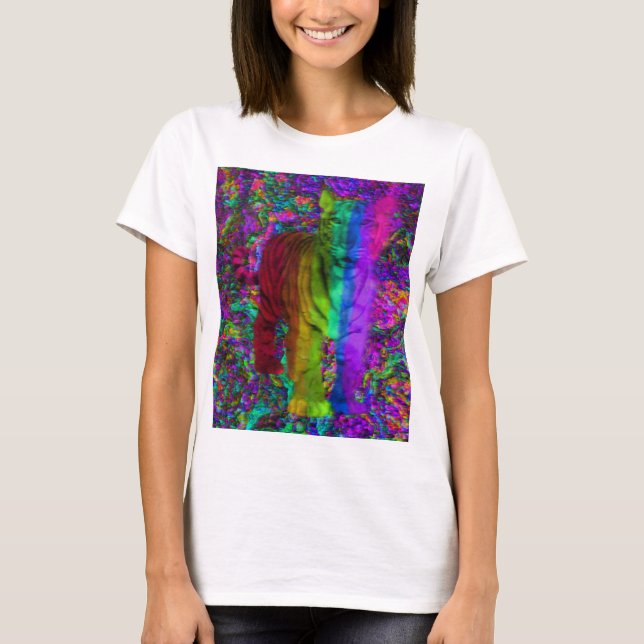 Färgrik tiger tee shirt (Framsida)