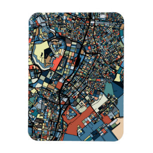 Färgrik Tokyo karta Magnet