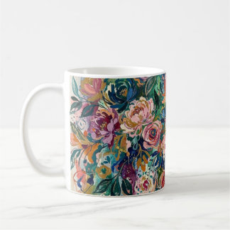 Färgrik Trädgårdsmugg med Blommotiv Kaffemugg