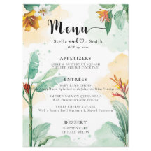 Färgrik Tropisk Blommig Bröllop