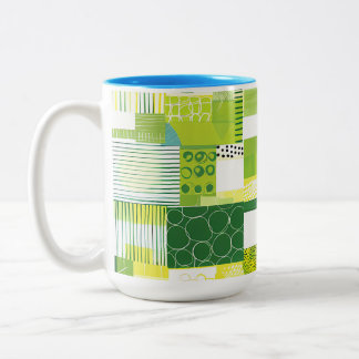 Färgrik tropisk blomster kaffemugg – Livlig blomni