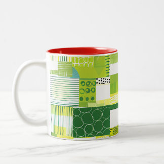 Färgrik tropisk blomster kaffemugg – Livlig blomni