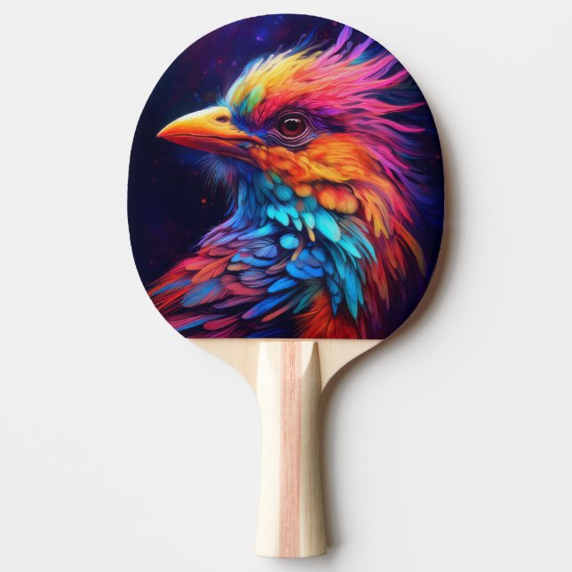 Färgrik Tropisk Fågel Pingisracket (Framsidan)
