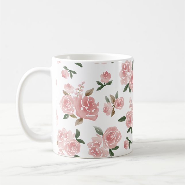 Färgrik Uggle Grafisk Illustration Kaffemugg (Vänster)