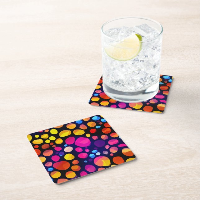 Färgrik Underlägg Papper Kvadrat (Insitu)