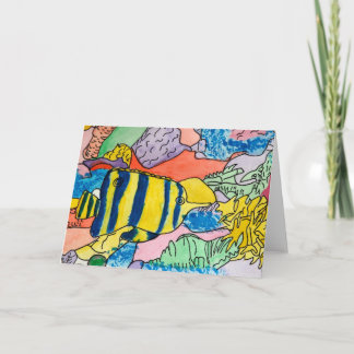 Färgrik undervattens- värld kort