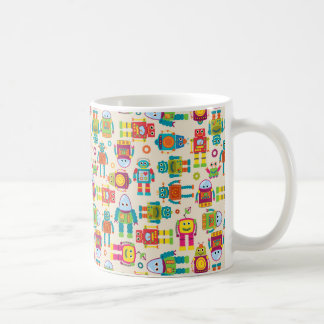 Färgrik ungerobot kaffemugg