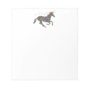 Färgrik Unicorn Anteckningsblock