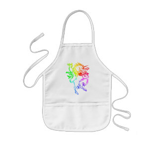 Färgrik Unicorn Barnförkläde