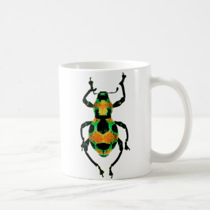 Färgrik utskjutande mugg