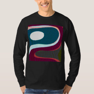 Färgrik Vågig Abstrakt 612 T Shirt