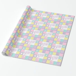 Färgrik välkommen flicka presentpapper