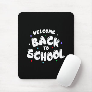 Färgrik Välkommen Tillbaka Till Skolan Typografi Musmatta