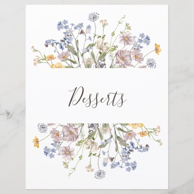 Färgrik vår äng blomma trädgårdsdelare (Framsida)