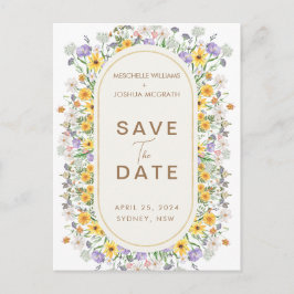 Färgrik vårträdgård med vilda blommor Spara datum Meddelande Vykort