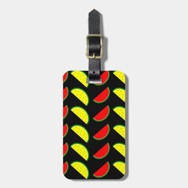 Färgrik vattenmelon bagagebricka (Vertikal Framsida)