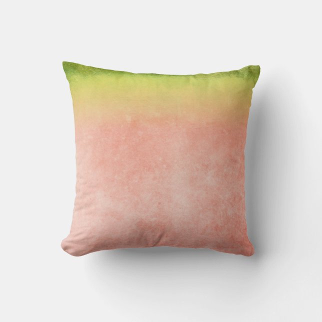 Färgrik Vattenmelon Regnbåge Kudde (Framsida)