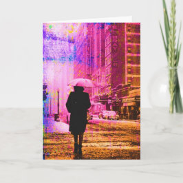 Färgrik vintage Kansas City, tysk födelsedag Kort