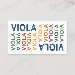 Färgrik Viola Visitkort
