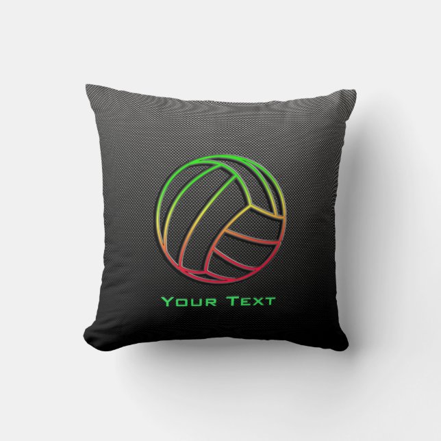 Färgrik volleyboll kudde (Framsida)
