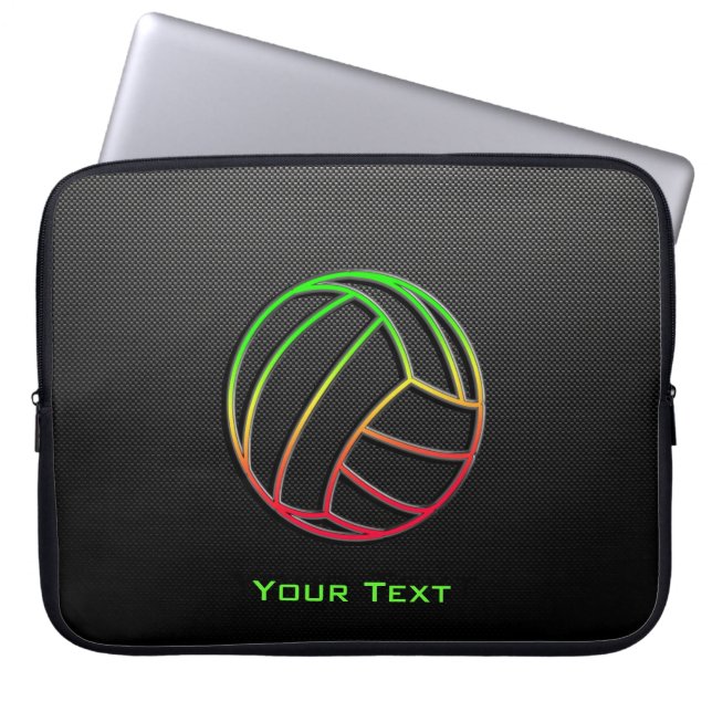Färgrik volleyboll laptop fodral (Framsidan)