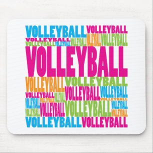 Färgrik volleyboll musmatta