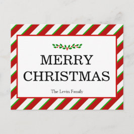 Färgrik vykort för klassikergod julhelgdag