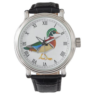 Färgrik Wood ankaklocka Armbandsur