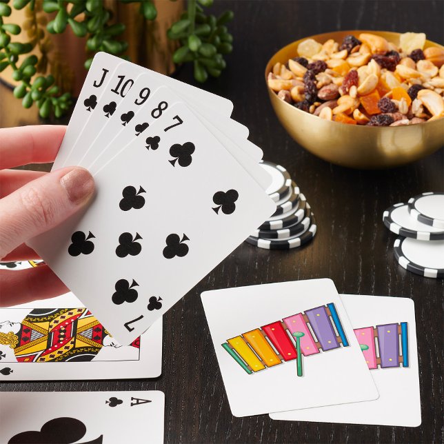 Färgrik Xylofon Musikinstrument Casinokort (Skapare uppladdad)