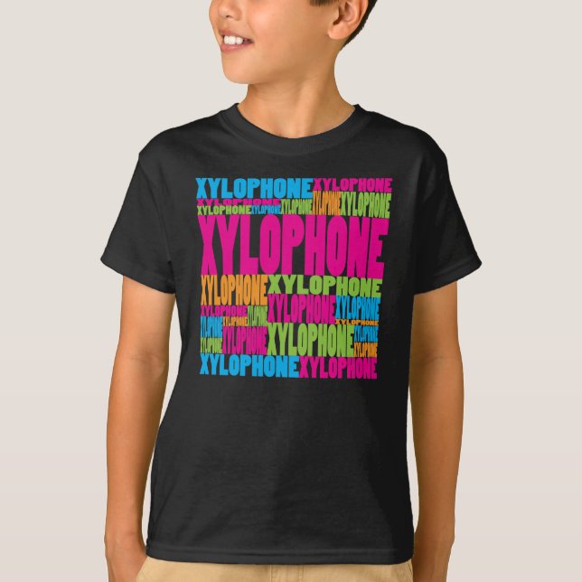 Färgrik xylofon t shirt (Framsida)