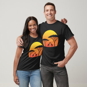 Färgrik Zoo-dags grafisk t-shirt-illustration med T Shirt