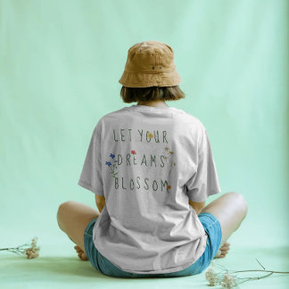 Färgrika akvarell vilda blommor sommar citat t shirt