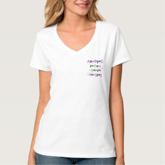 Färgrika algebraiska ekvationer och matematiska fo t shirt